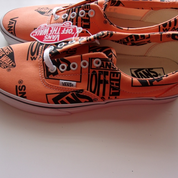 Vans NWT Era (Logo Mix) Tangerine Mens Skater - Picture 7 of 7